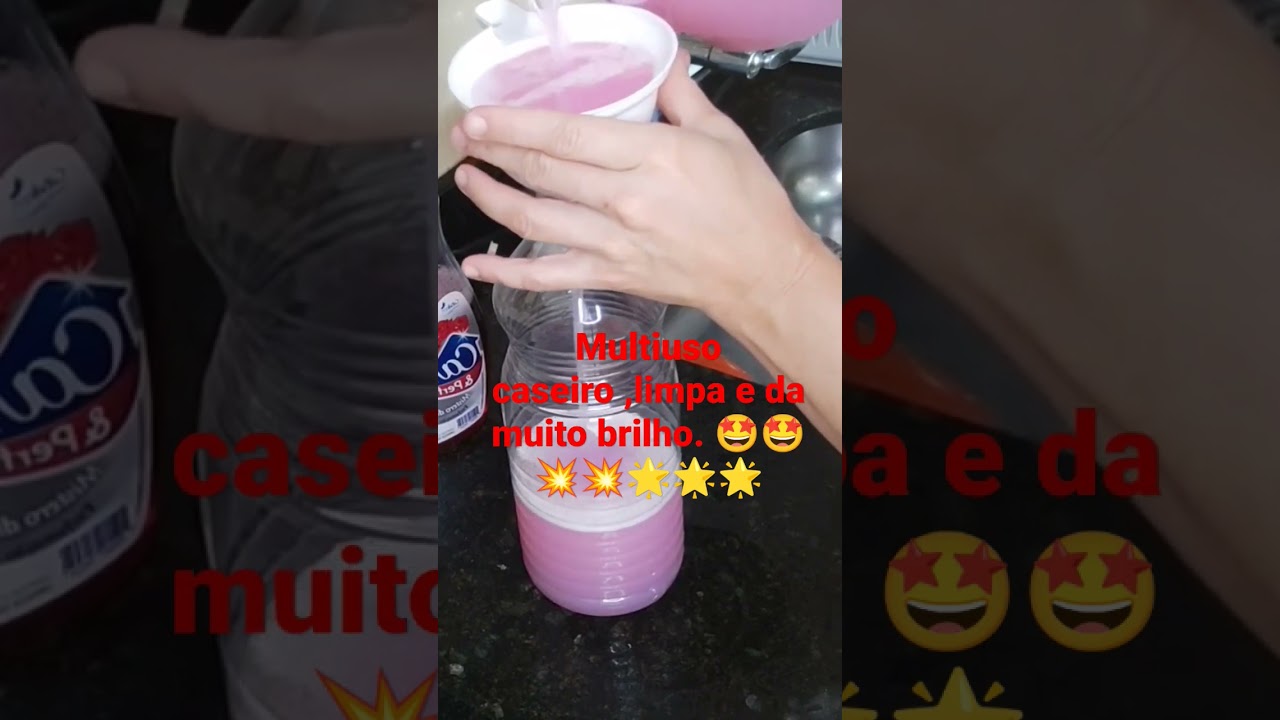 Multiuso caseiro perfumado ,bom barato e da muito brilho. 