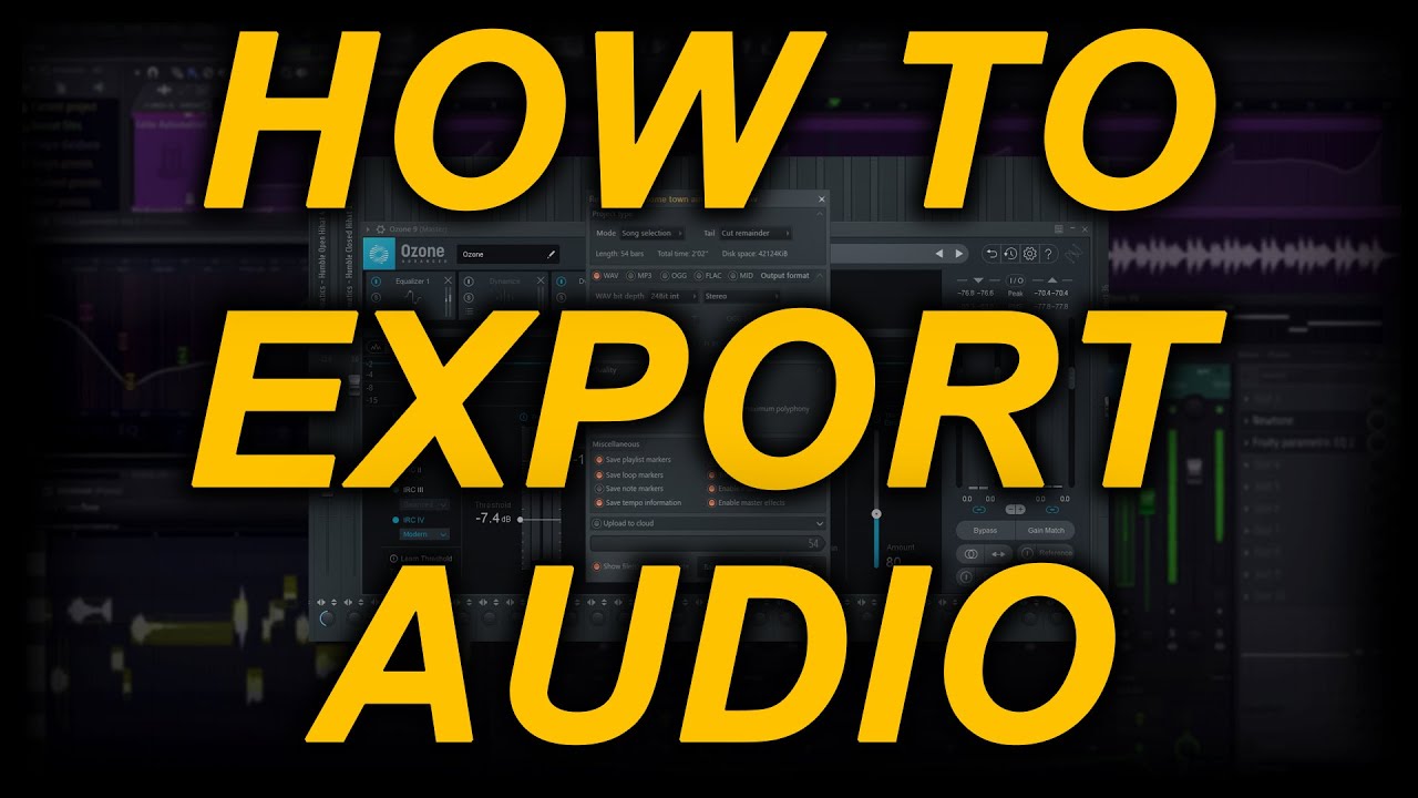 How to EXPORT your song in FL STUDIO | Best Render Settings | For ...