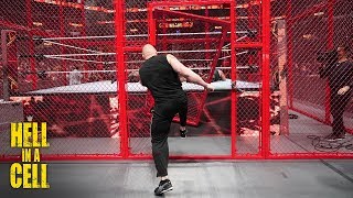 Brock Lesnar kicks the Hell in a Cell door off its hinges: WWE Hell in a Cell 2018