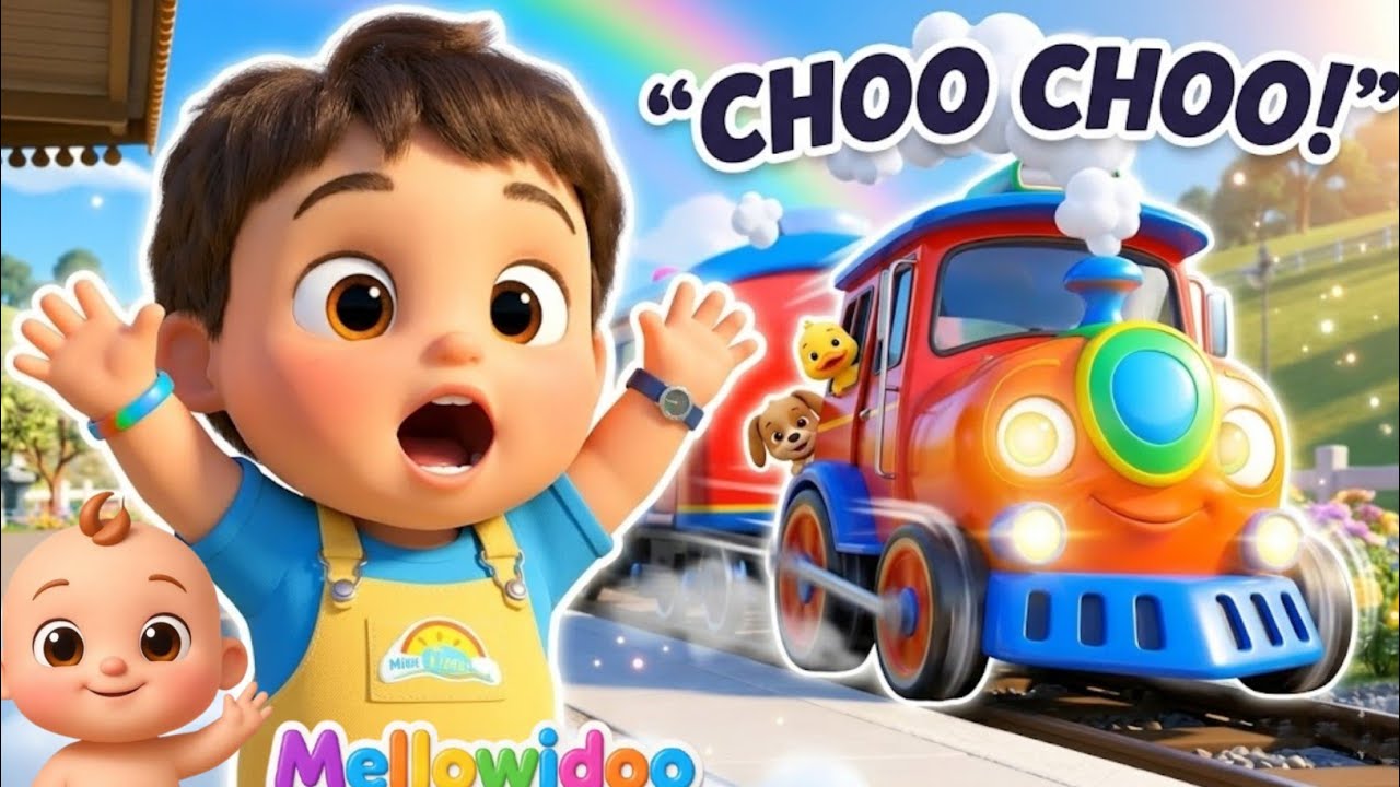 Chug Chug Train Song for Kids 🚂 | Wheels on the Train | Nursery Rhymes ...