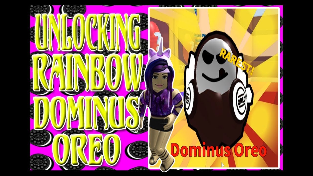 Ice Cream Simulator Candy Update Unlocking Rarest Rainbow Dominus Oreo Youtube - dominus ice roblox