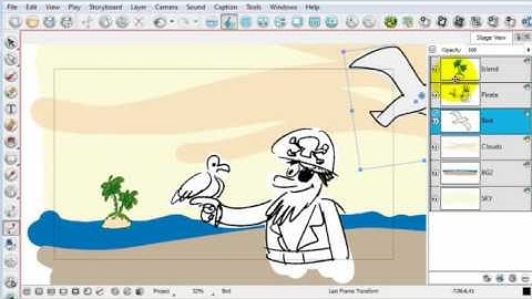 Animating a Layer in Storyboard Pro 4.2 - Part 1