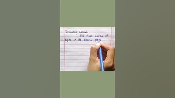 Define Terminating Decimal #shorts