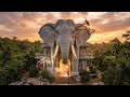 Abandoned Elephant Castle Transformed Into Futuristic Jungle Dream Home | Ultimate 4K ASMR Makeover
