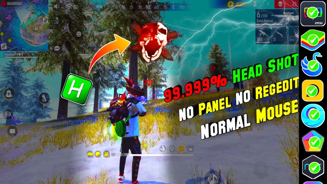 Legal Tool ⚙️: Which Gives 99:999% Headshots l Works All Emulators