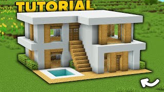 Cómo Hacer Una Casa Moderna Fácil En Minecraft