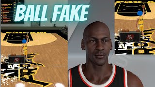 HOW to do the MICHEAL JORDAN BALL FAKE in NBA 2K21! BEST TRIPPLE THREAT STYLE 2K21! screenshot 1