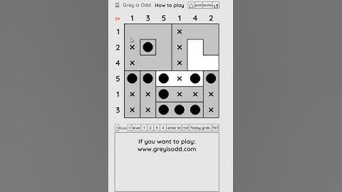 Today grids. Solution level 1 6X6 dated 2-03-2024
