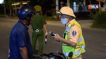 Tổ CSGT La Gi lập chốt kiểm tra nồng độ cồn trên các tuyến đường thuộc địa bàn