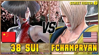 Street Fighter 6 🔥 Fchampryan (ED) vs 38Sui (A.K.I.) 🔥 SF6 Rank Match 🔥