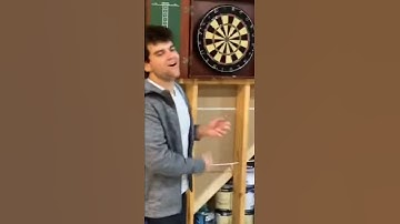 Dart gets stuck in mans finger 😧