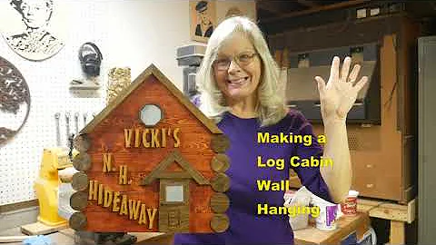 Making a Log Cabin Wall Art
