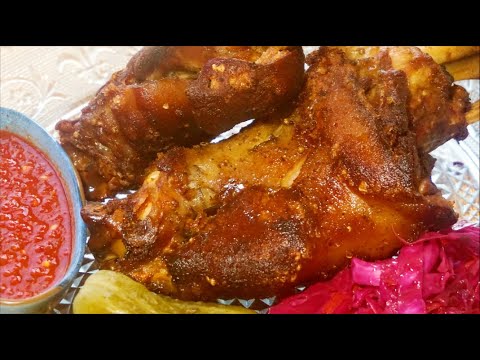 შემწვარი ღორის  კანჭი. Свиная Рулька.  Roasted Pork Knuckles