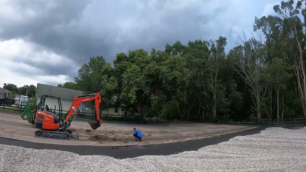 Part 15 - All Weather Multipurpose Horse Riding Arena - 5th French Drain Installed