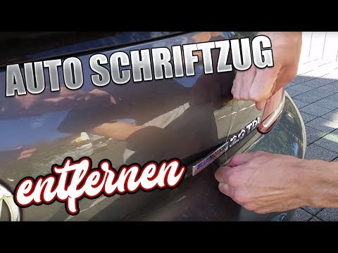 Auto Schriftzug entfernen - Auto Emblem - Logo spurlos entfernen