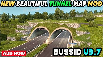 BEAUTIFUL TUNNEL MAP MOD For Bus Simulator Indonesia || Bussid V3.7.1 || Offroad Gamers ||