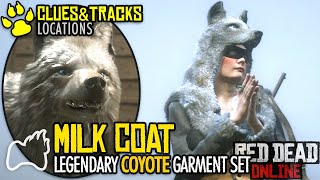 droogte Huis dat is alles RED DEAD ONLINE How to Get the Legendary MILK COYOTE Coat Garment  Naturalist Map Location - YouTube