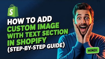 How to add Image with Text Section in shopify using liquid #shopify