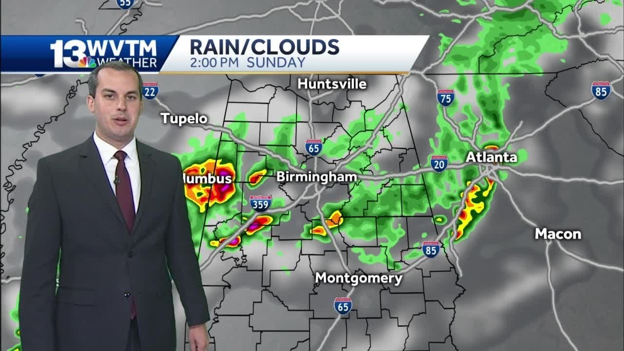 More humid with scattered storms Sunday - YouTube
