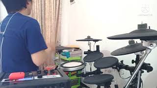 Video thumbnail of "Anak Sekolah - Chrisye - Drum Cover - DTX 6k2x"