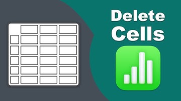 How to delete cells in Apple Numbers (Spreadsheet) on Mac