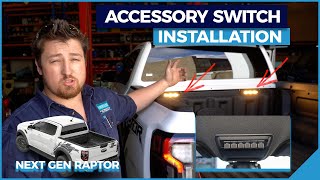 Ford Ranger Accessory Switch Camping Light Installation - Raptor