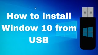 How To Install Windows 10 From USB (2024) in English