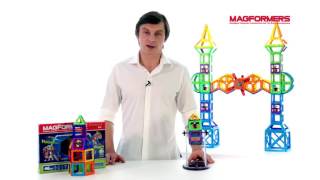 видео Магнитный конструктор MAGFORMERS Набор карнавал