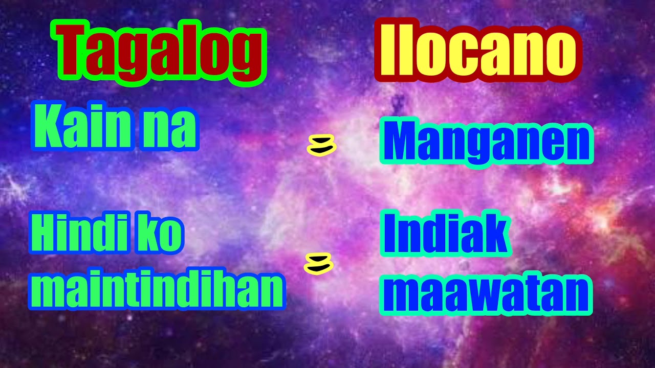 Ilocano Words Basic Communication Youtube
