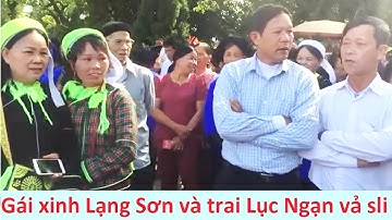 -Cực hay gái xinh Cao Lộc hát sli với trai Bắc Giang #hatslilangson #hatslimoinhat #then