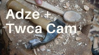 Supplementary Spooncarving Tools:  Using the Hand Adze and Twca Cam.