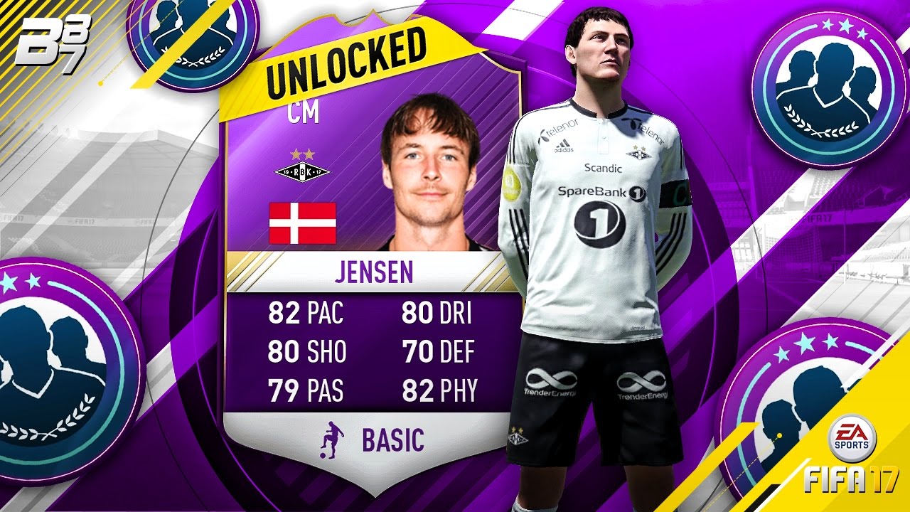 PLAYER OF THE YEAR MIKE JENSEN UNLOCKED! SQUAD BUILDER CHALLENGE! | FIFA 17 fifa ultimate team 18