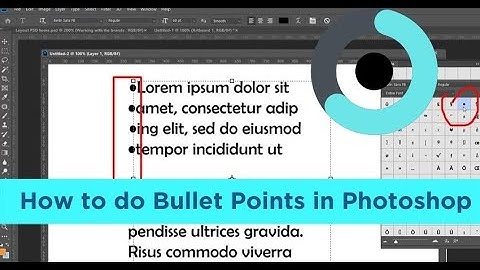 How to do Bullet Points in Photoshop