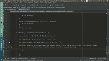 Android Kotlin Usage Tutorial #044 - AlertDialog - MultiChoice