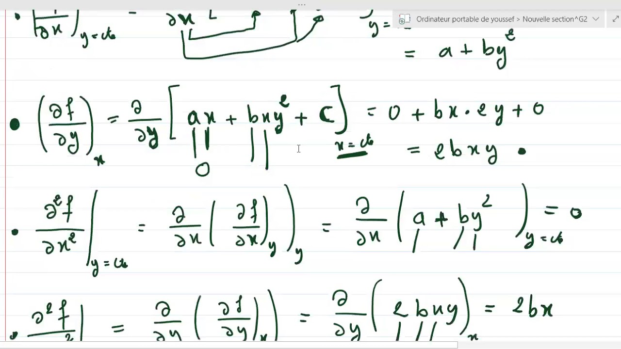 THERMODYNAMIQUE CHAPITRE 1 généralités et notions mathématiques partie 2