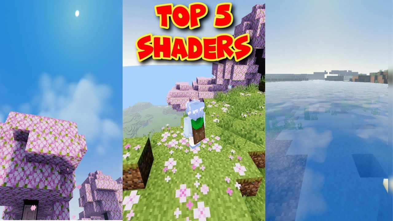 Top 5 shaders for MCPE 1.21 (DON'T MISS THIS) | Best shader for Minecraft