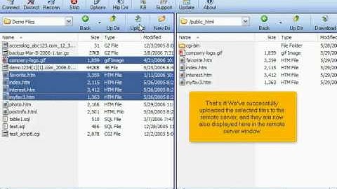 Uploading files using FtP Voyager