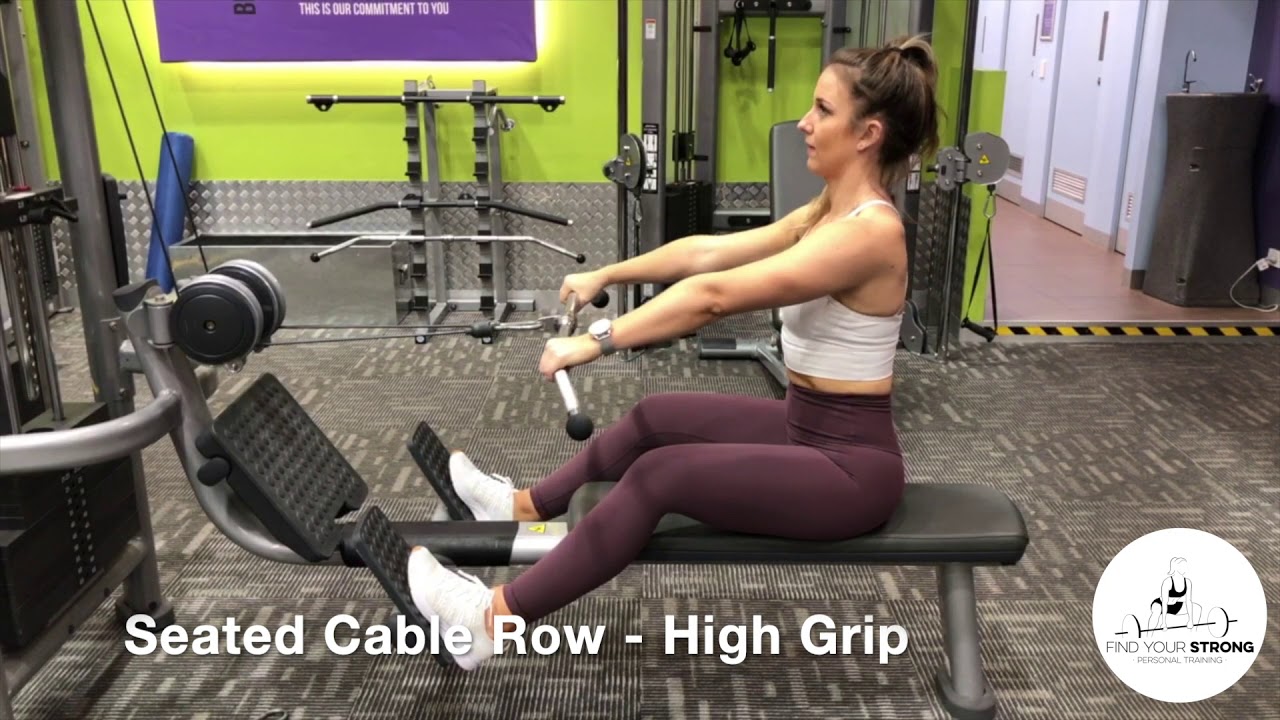 Seated Cable Row - High Grip - YouTube