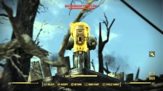 Fallout 4 Automatron - Headhunting: Fort Hagen Satelite Array Legendary Rust Devil Fight Gameplay