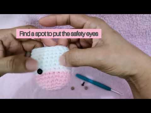 How to Install Safety Eyes on your Knitted Crafts 