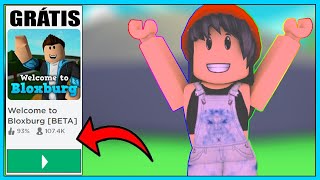 COMO JOGAR BLOXBURG DE GRAÇA! 😱 