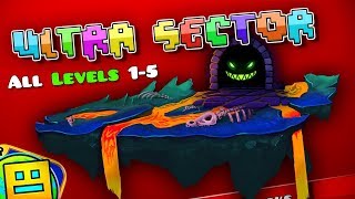 Geometry Dash: UltraSector (World 3) All Levels 1-5 + Coins (Fanmade) screenshot 2