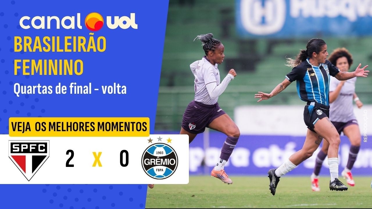 SÃO PAULO 2 X 0 GRÊMIO | BRASILEIRÃO FEMININO 2026 | QUARTAS DE FINAL