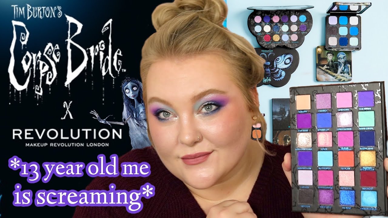 Corpse Bride x Revolution Makeup Collection... Swatches & First ...