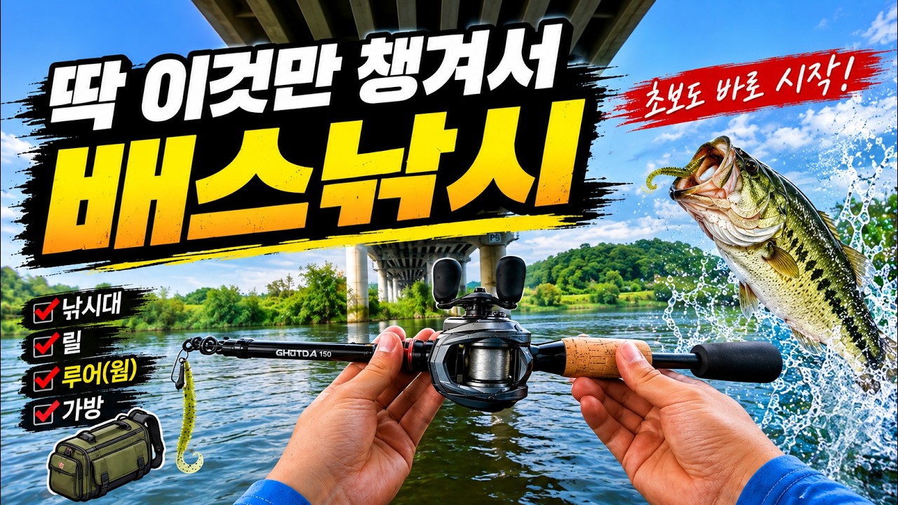 딱 이것만 챙겨서 배스낚시