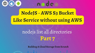 NodeJS API to list all directories/Bucket/Folder - S3 Bucket Like Service