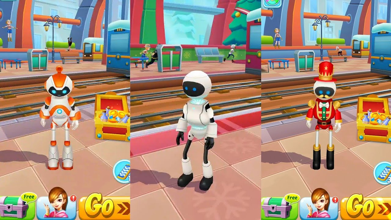 Subway Princess Runner Game : 3 Different Robot Character Run | Android ...