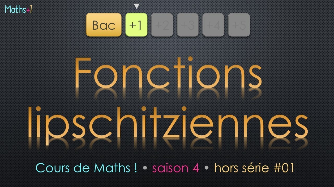 Fonctions lipschitziennes (Bac+1)