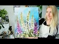 Oil Painting Foxgloves Demo ✨