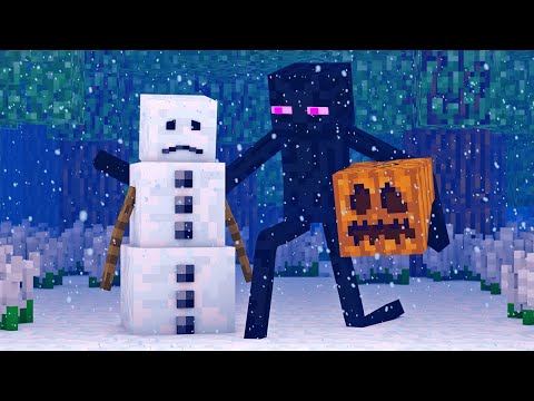 snowman-&-villager-life-1---minecraft-animation